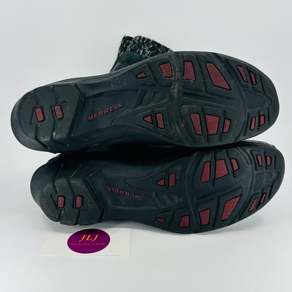 Merrell Women's Martina Waterproof Black Leather Knee High Boots J68624 Size 10 - Picture 10 of 11